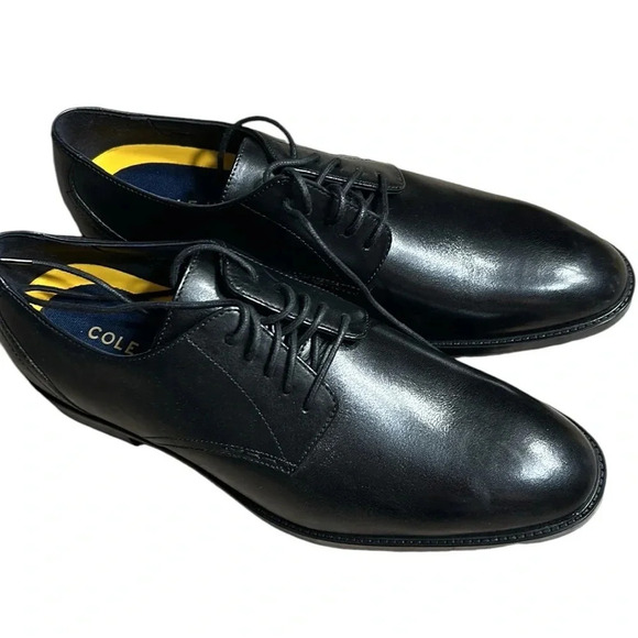 Cole Hana shoes,men leather NEW Oxford,Hawthorne Plain Ox,C32351,black,designer - Picture 5 of 15
